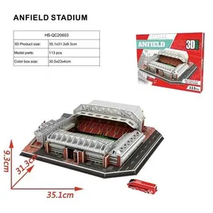 Puzzle 3D Anfield Stadium 113pièces 30.5x23x4cm pas cher