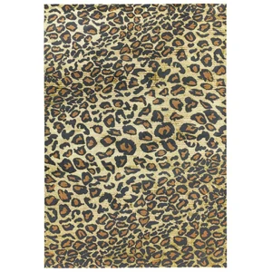 Novatrend Tapis tissé plat léopard marron 160x230 cm pas cher