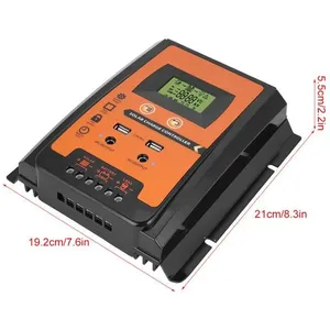 Tbest Contrôleur de charge solaire 12V/24V 50A MPPT Contrôleur de Char...Vendu parcdiscount