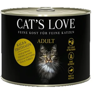 Boîte Naturelle Chat   Cat's Love Veau & Dinde 200 gr pas cher