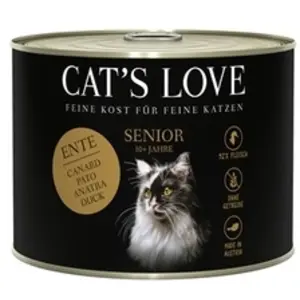 Boîte Naturelle Chat Senior   Cat's Love Canard 200 gr pas cher