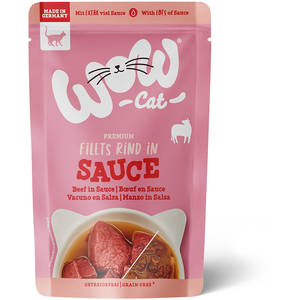 WOW.Pet WOW en sauce 8 x 85 g pour chat boeuf pas cher
