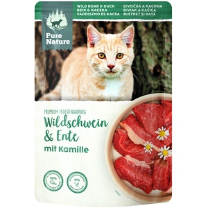 Pure Nature 12 x 85 g pour chat - sanglier, canard pas cher