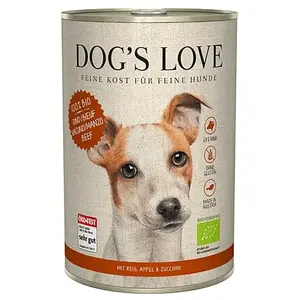 Dog's Love Bio 6 x 400 g pour chien - boeuf bio pas cher