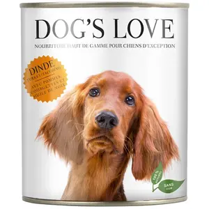 Comparateur de prix : 6x 400g Dog's Love Adult dinde nourriture pour chien humide