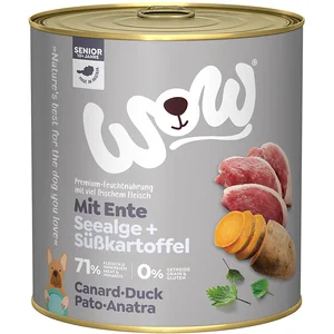 WOW.Pet 6x 800g WOW senior canard nourriture pour chien humide pas cher