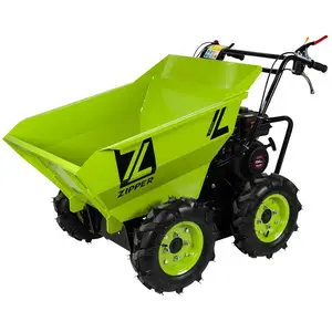 Brouette sur roue moteur essense benne basculante 4X4 196CC Zipper ZI-RD300 pas cher