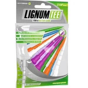 Tee Lignum Tee biodégradable 82 mm (x12) Blanc TU TELIG82BVendu parall4golf