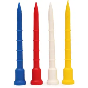 LONGRIDGE LIGNUM Tee-système Lot de 12-Multicolore 82 mm - TELT8212Vendu parall4golf