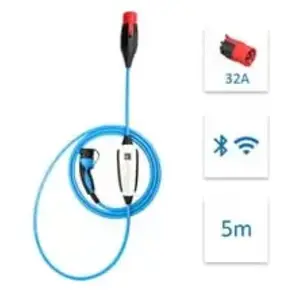 NRGKICK - Borne de recharge mobile connectée - 5m - Type 2 - 2,3 à 22kW - Bluetooth - WiFi pas cher