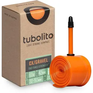 Comparateur de prix : Chambre à air valve Presta Tubolito 700c/28 42mm Orange TU 33000052