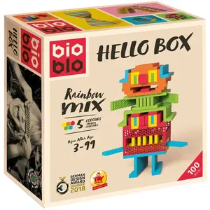 Bioblo - Bioblo Hello Box 100 briques - HUBTOYS pas cher