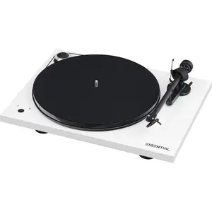 Pro-Ject Project Essential III Recordmaster Blanc Laqué Platine Vinyle pas cher