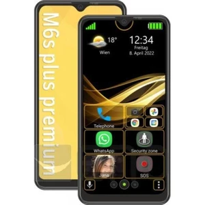 Beafon Bea-Fon M6s Plus Noir + étui TPU & Protection écran pas cher