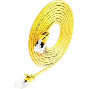 Wirewin 9120046981253 RJ45 Câble réseau, câble patch CAT 6a S/STP 2.00 m jaune pas cher