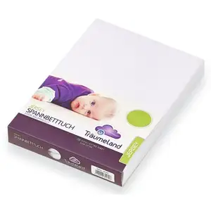Comparateur de prix : Traumeland Träumeland Housse de matelas de parc bébé Jersey blanc 100x100 cm