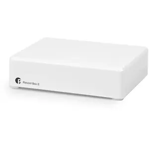 Comparateur de prix : Pro-Ject Record Box E Blanc - Préamplificateur Phono RIAA