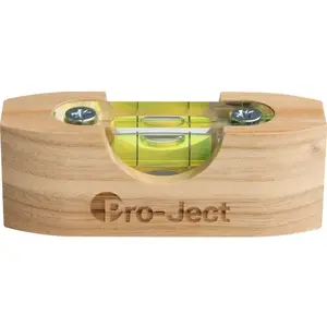 Comparateur de prix : Niveau à bulle en bois - PRO-JECT - Level It - 2 fioles - Mesure d'angle et de niveau