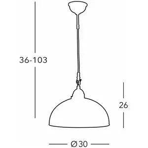 austrolux Kolarz Suspension Nonna Ø 30 cm Fleur dorée Bord lisse