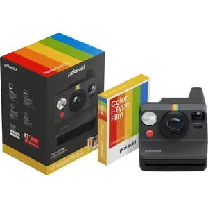 Comparateur de prix : Appareil photo instantané Polaroid Now + Pack de films 8 photos Noir