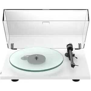 Comparateur de prix : Pro-Ject Platine vinyle T2 Super Phono Blanc Satin cellule Sumiko Rainier