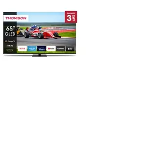 Comparateur de prix : Thomson Google TV 65" QLED Pro avec pied central rotatif, 144Hz 165cm 2024