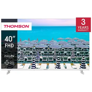 THOMSON 40" (101 cm) LED FHD Blanc Téléviseur - Easy TV -40FD2S13W - 2023 pas cher