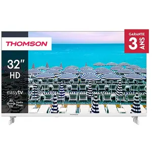Comparateur de prix : THOMSON 32 Pouces (80 cm) Easy TV HD LED Blanc TV 32HD2S13W - 2023