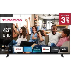 Comparateur de prix : Thomson Television TV 43UG4S14 TV LED 43 pouces 109 cm 4K UHD Google TV 2 HDMI 2.0