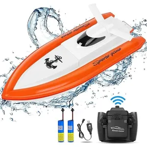 ZGEER Bateau RC  pour piscines et lacs - HY800 Racing Boats Bateau télécommandé haute vitesse 2,4 GHz à 15 km / hVendu parcdiscount