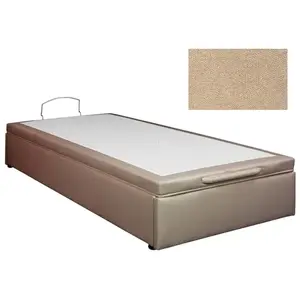 UB DESIGN Leo coffre extraplat 90x190 bronx camel LEO-COF-EP-0919-BRCA pas cher