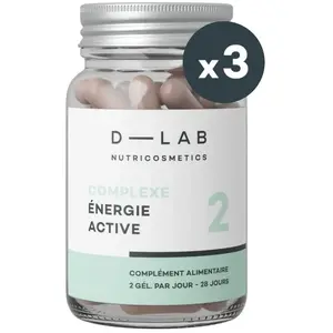 Complément alimentaire tonus & minceur Complexe Énergie Active - 3 mois                                - D-LAB Nutricosmetics