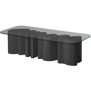 SLIDE table basse AMORE TABLE (Gris - Polyéthylène et verre)Vendu parmyareadesign