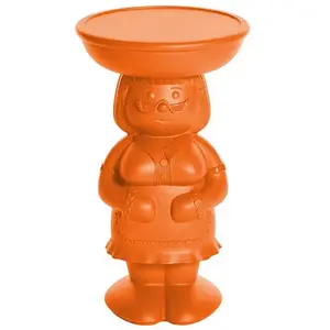 SLIDE table basse AMANDA (Pumpkin orange - Polyéthylène) pas cher