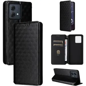 BOONGET Etui Housse Motorola Moto G84 5G Étui en cuir PU à carreaux 3D...Vendu parcdiscount