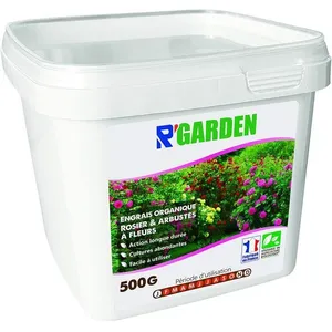 Engrais pour fleurs R’Garden - Engrais Organique Rosier et Arbustes à Fleurs - Engrais Ecologique - Fertilisant Naturel  42595Vendu parcdiscount