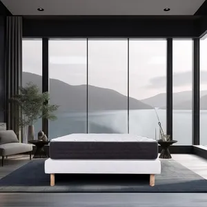 Luxury Literie Ensemble Matelas Sérénité (140 x 190 cm, Sommier Eco) pas cher