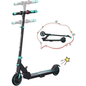 Comparateur de prix : RCB Trottinette électrique enfant âge 8-12-16 Ans Seul 7,55 kg pliable Hauteur ajustable Cadeau pour Enfant et Ados Bleu