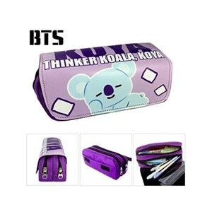 Trousse à crayon BTS Bangtan Boys Violet 20x9x6.5cm pas cher