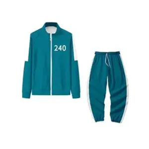 Ensemble costume de Cosplay Séries Télévisées Squid Game 240 Vert XL