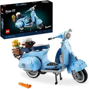 Maquette à construire - LEGO - Scooter Vespa 125 - Bleu pastel - 1 kit... pas cher