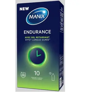 Comparateur de prix : MANIX Endurance Préservatifs avec gel retardant x10