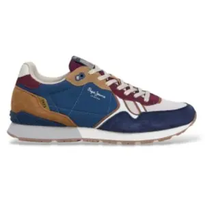 Baskets Pepe Jeans Brit Back Bleu 43 PMS400029-595 pas cher