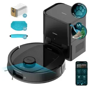 Comparateur de prix : Aspirateur robot et laveur Cecotec avec base de vidange automatique Co...