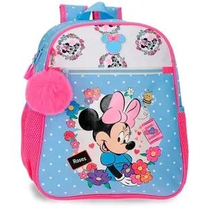 Joumma Sac à dos Minnie Mouse de Disney, motif floral, réglable, 33 cm pas cher