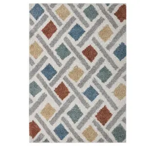 Novatrend Tapis de salon moderne multicolore 120x170 cm pas cher