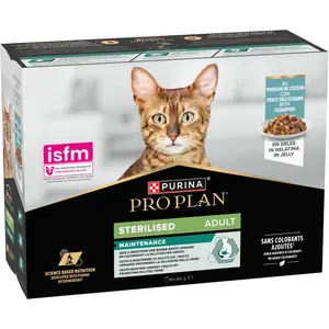 Comparateur de prix : PURINA PRO PLAN Cat Sterilised Adult Maintenance 10 x 85 g pour chat ...