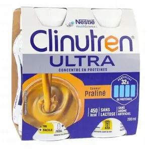 Comparateur de prix : Clinutren Ultra Saveur Praliné 4 x 200ml