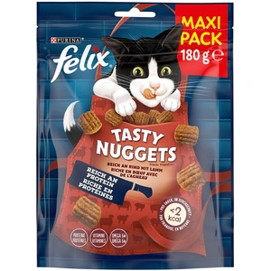 180g Tasty Nuggets boeuf, agneau Felix Friandises pour chat pas cher