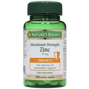 Nature's Bounty Zinc 25 mg 100 comprimés enrobés pas cher